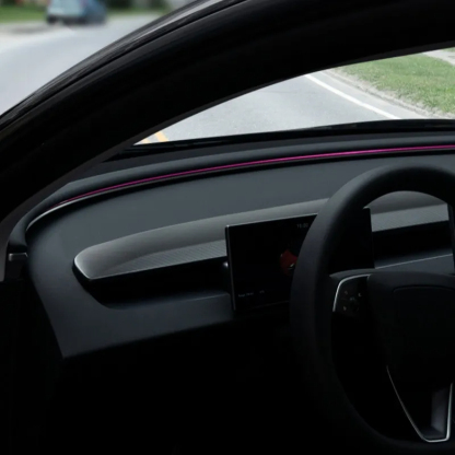 Tesla Model 3 Highland Carbon Fiber Dashboard Snap-On Patch-TESGOD