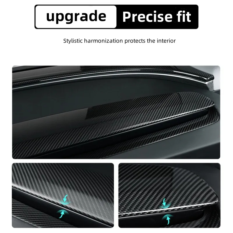 Tesla Model 3 Highland Carbon Fiber Dashboard Snap-On Patch-TESGOD