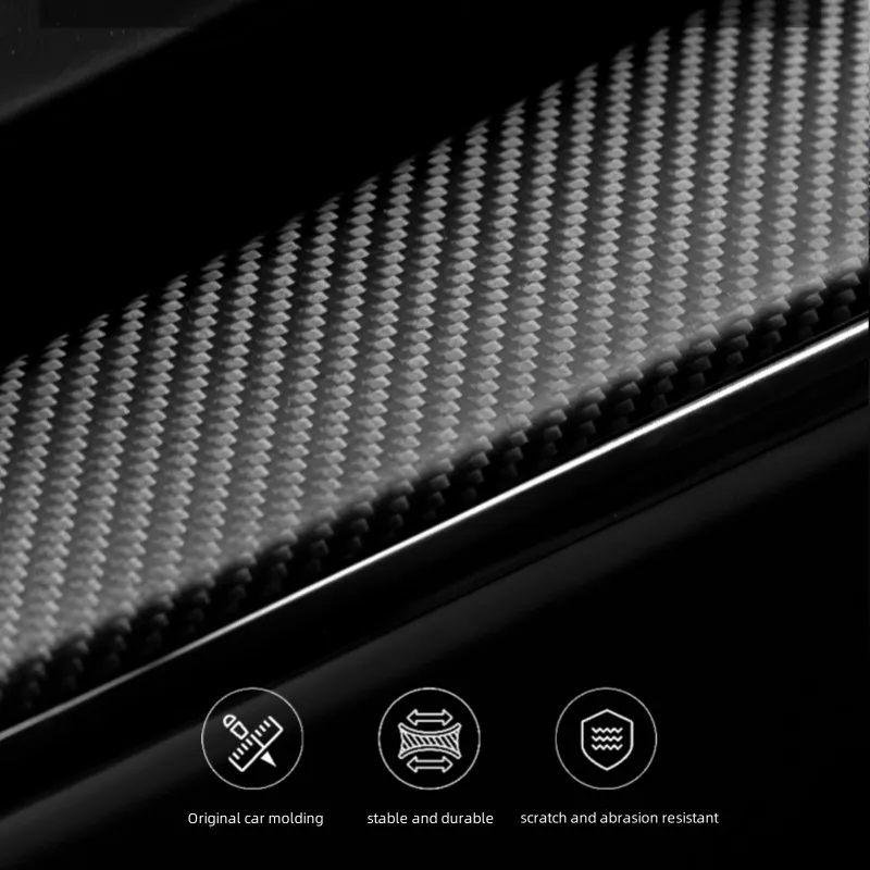 Tesla Model 3 Highland Carbon Fiber Dashboard Snap-On Patch-TESGOD