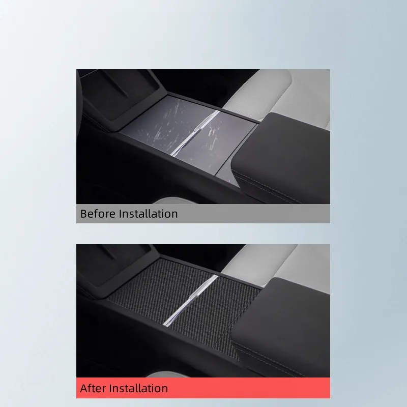 Tesla Model 3 Highland True Carbon Fiber Center Panel Patch-TESGOD