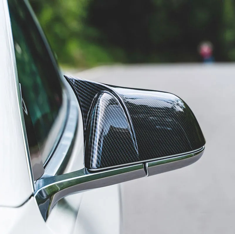 Tesla Model 3 Mirror Cover in the Shape of a Bullhorn-TESGOD
