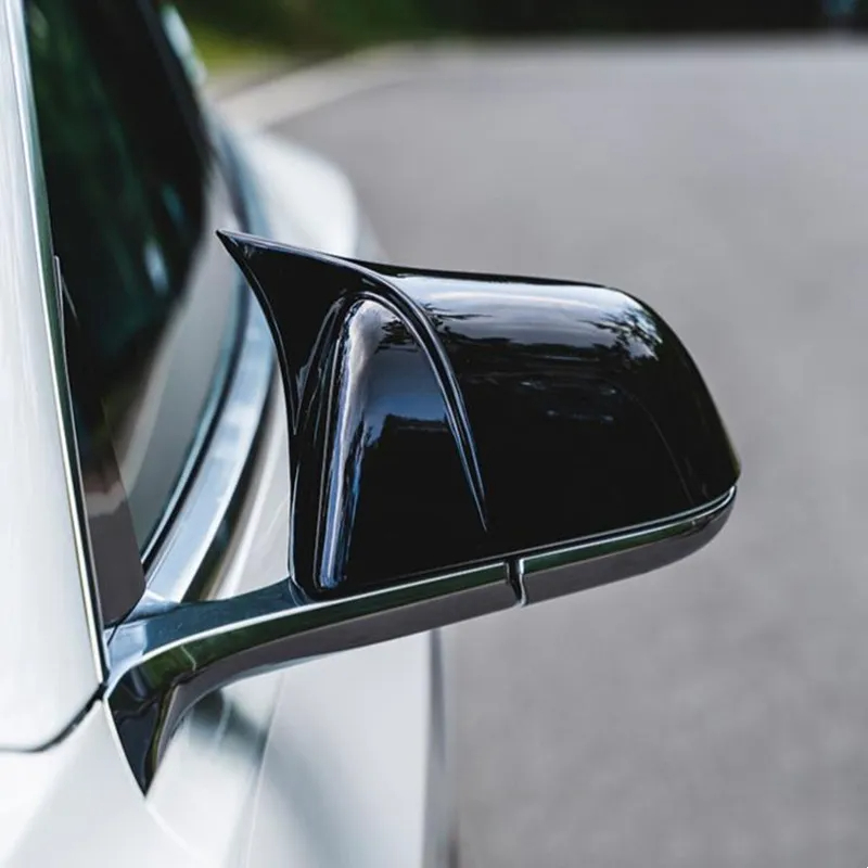 Tesla Model 3 Mirror Cover in the Shape of a Bullhorn-TESGOD