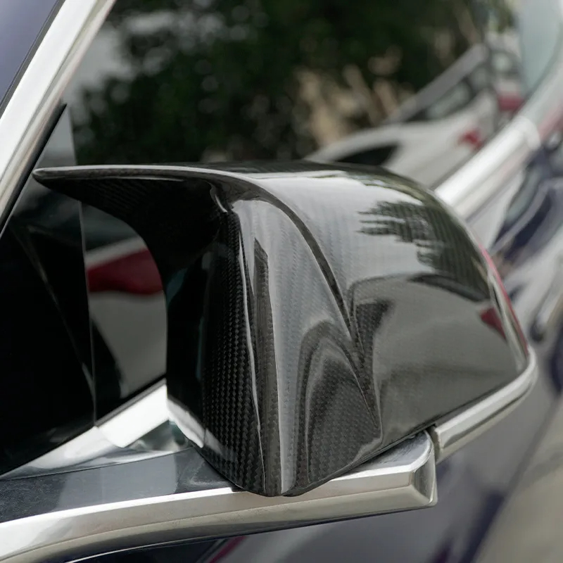Tesla Model 3 Mirror Cover in the Shape of a Bullhorn-TESGOD