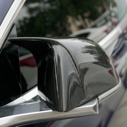 Tesla Model 3 Mirror Cover in the Shape of a Bullhorn-TESGOD