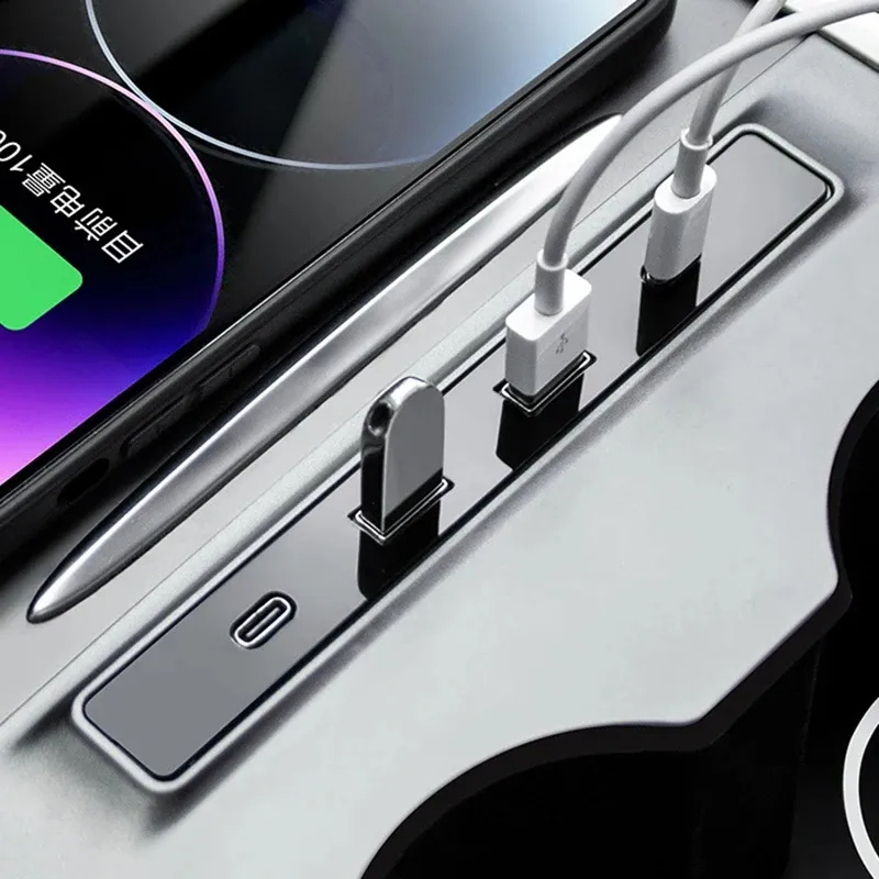 Tesla Model 3 (2021-2023) / Y (2021-2023) 27W Center Console Docking Station Splitter-TESGOD