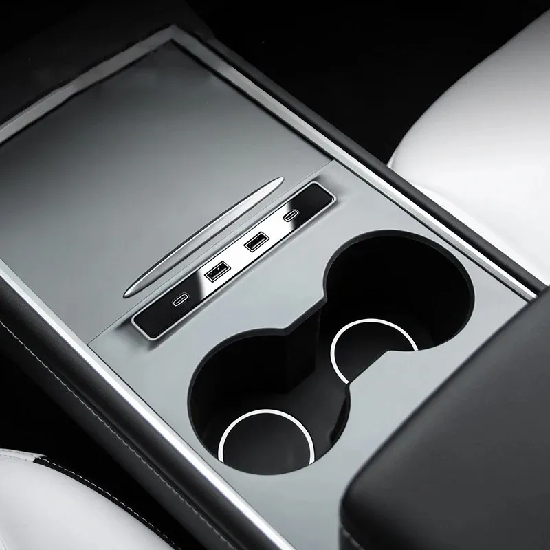 Tesla Model 3 (2021-2023) / Y (2021-2023) 27W Center Console Docking Station Splitter-TESGOD
