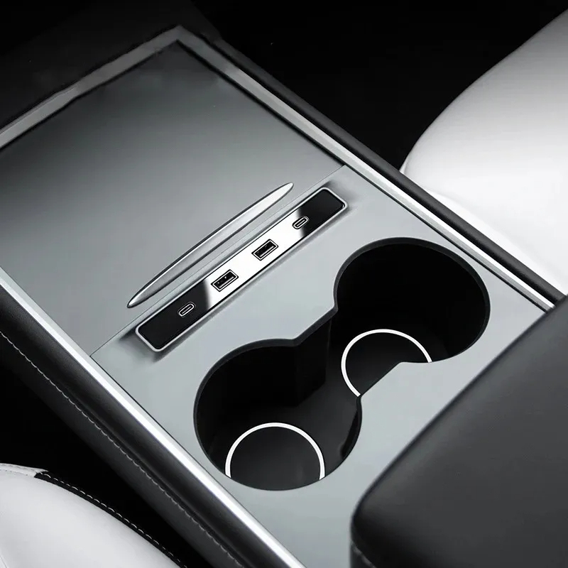 Tesla Model 3 (2021-2023) / Y (2021-2023) 27W Center Console Docking Station Splitter-TESGOD