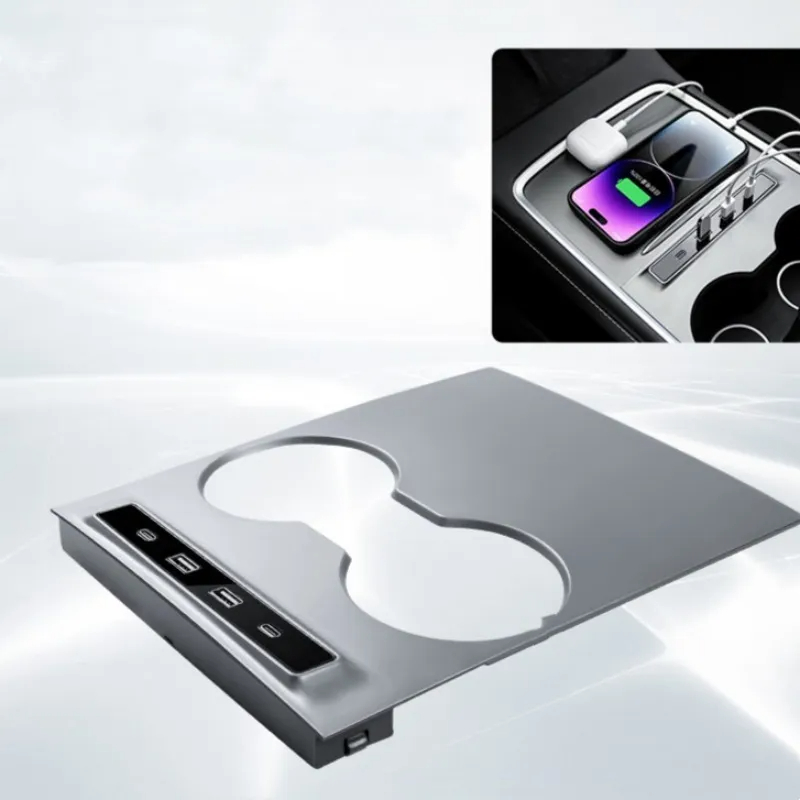 Tesla Model 3 (2021-2023) / Y (2021-2023) 27W Center Console Docking Station Splitter-TESGOD