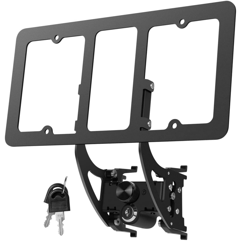 Tesla Model 3/Y Front License Plate Holder Frame With Lock (2021-2023)-TESGOD