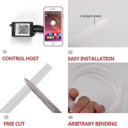 Interior Neon Lights Suitable for the 2024 Model 3-TESGOD