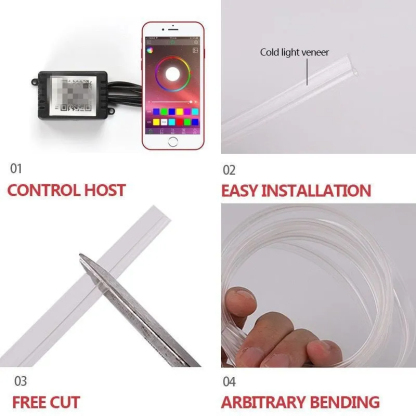 Interior Car Neon Lights Tesla Model 3（2019-2023）/ Y（2020-2023）-TESGOD