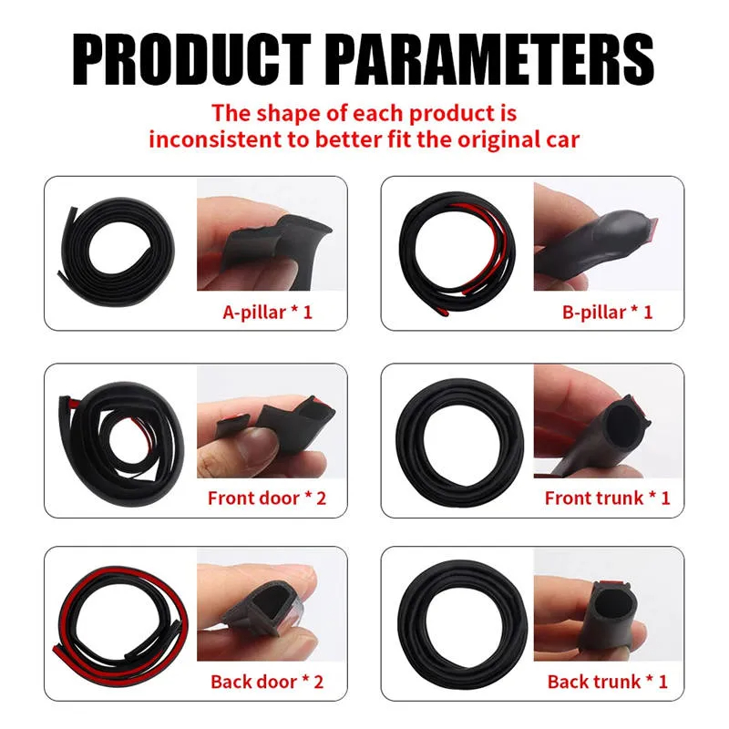 Tesla Model 3/Y Wind Noise Reduction Kit Gen 2-TESGOD