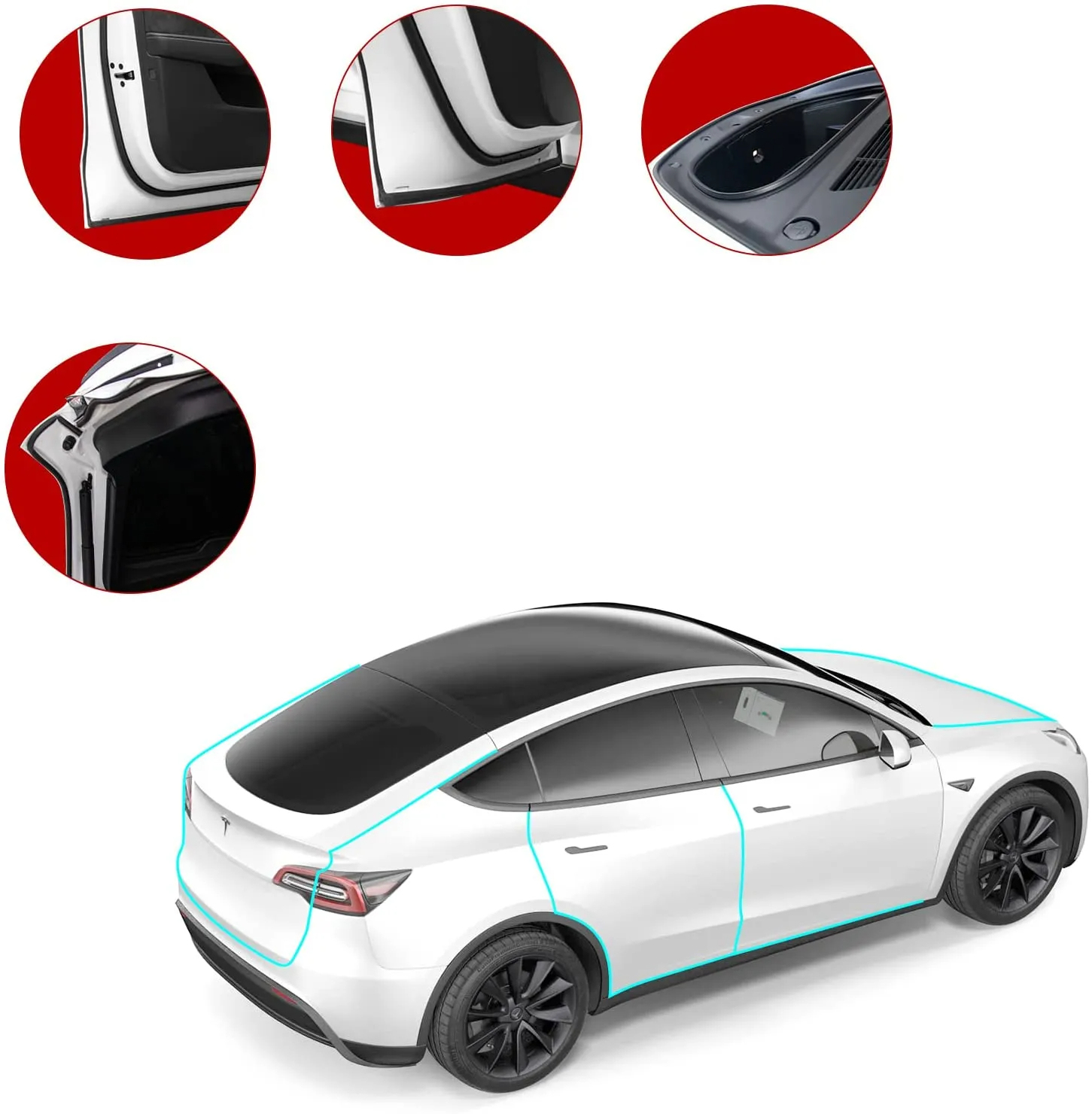 Tesla Model 3/Y Wind Noise Reduction Kit Gen 2-TESGOD