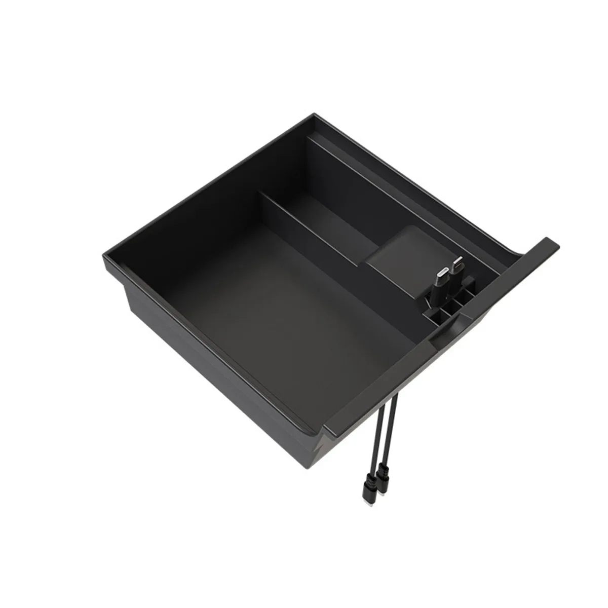 Tesla Model 3/Y With Charging Retractable Cable Storage Box-TESGOD