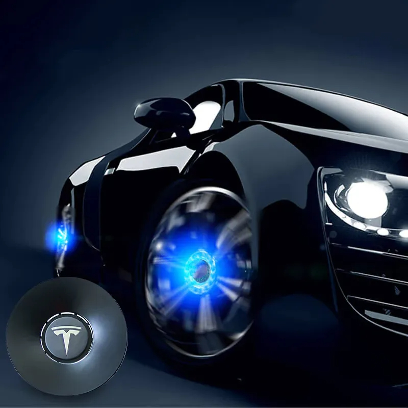 Tesla Model Y LED Floating Center Caps (4pcs) – Magnetic Levitation-TESGOD