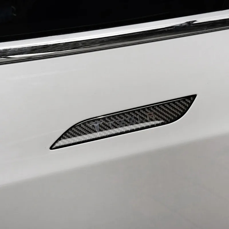 Tesla Model S (2012-2020) Carbon Fiber Style Door Handle Protectors-TESGOD