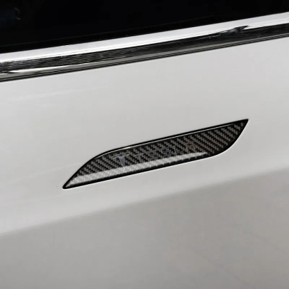 Tesla Model S (2012-2020) Carbon Fiber Style Door Handle Protectors-TESGOD