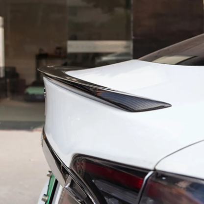 Tesla Model S (2016-2020) Carbon Fiber Spoiler - Genuine Molded Carbon Fiber-TESGOD