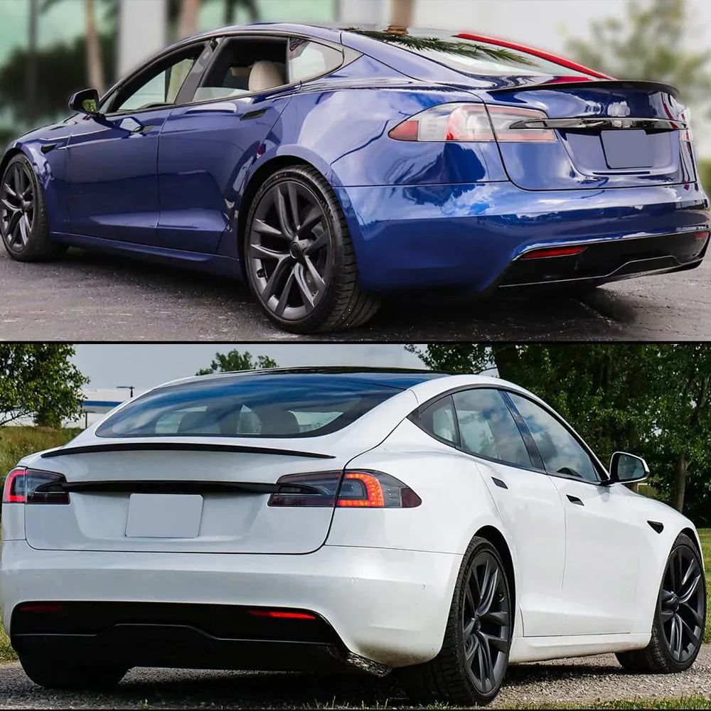 Tesla Model S Real Carbon Fiber Trunk Spoiler-TESGOD