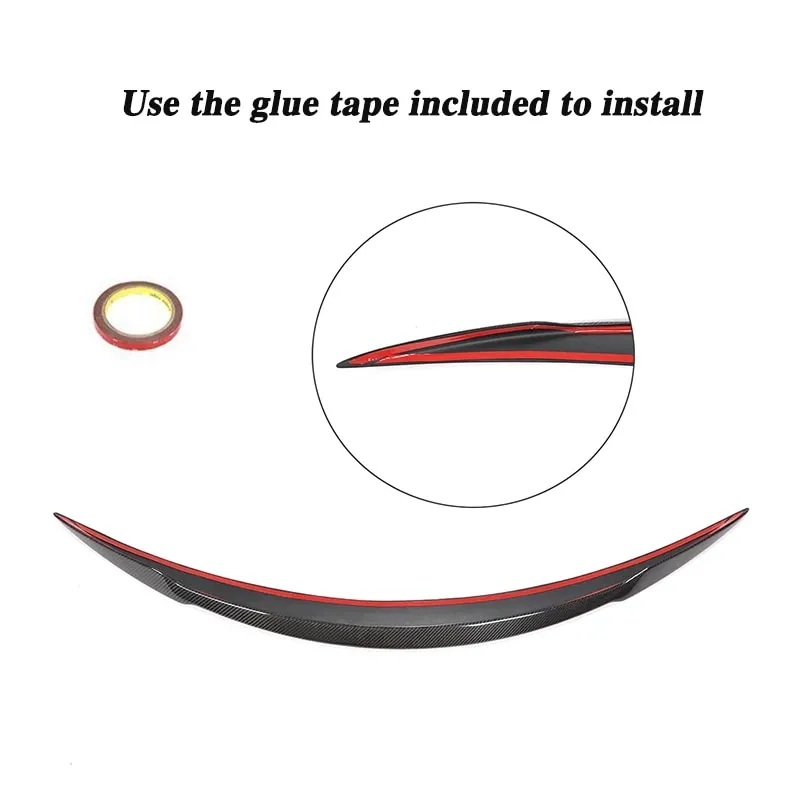 Model S (2014-2019) Type R Spoiler - Genuine Molded Carbon Fiber-TESGOD