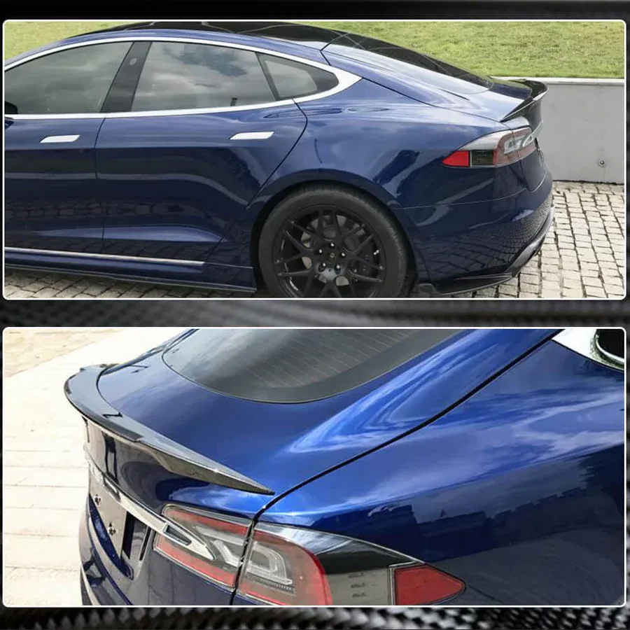 Model S (2014-2019) Type R Spoiler - Genuine Molded Carbon Fiber-TESGOD