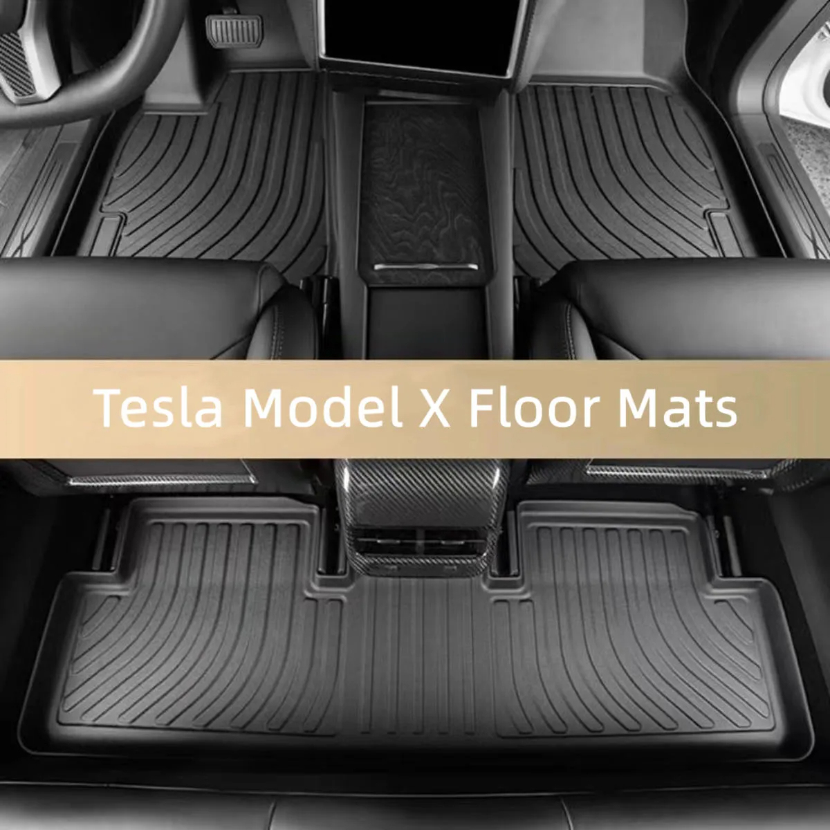 Tesla Model X Floor Mats for 5 Seats (2016-2020)-TESGOD