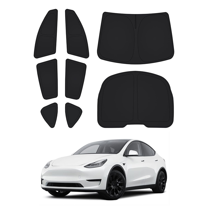 Full Set of 8 Side Window Sunshades for Tesla Model 3/Y-TESGOD