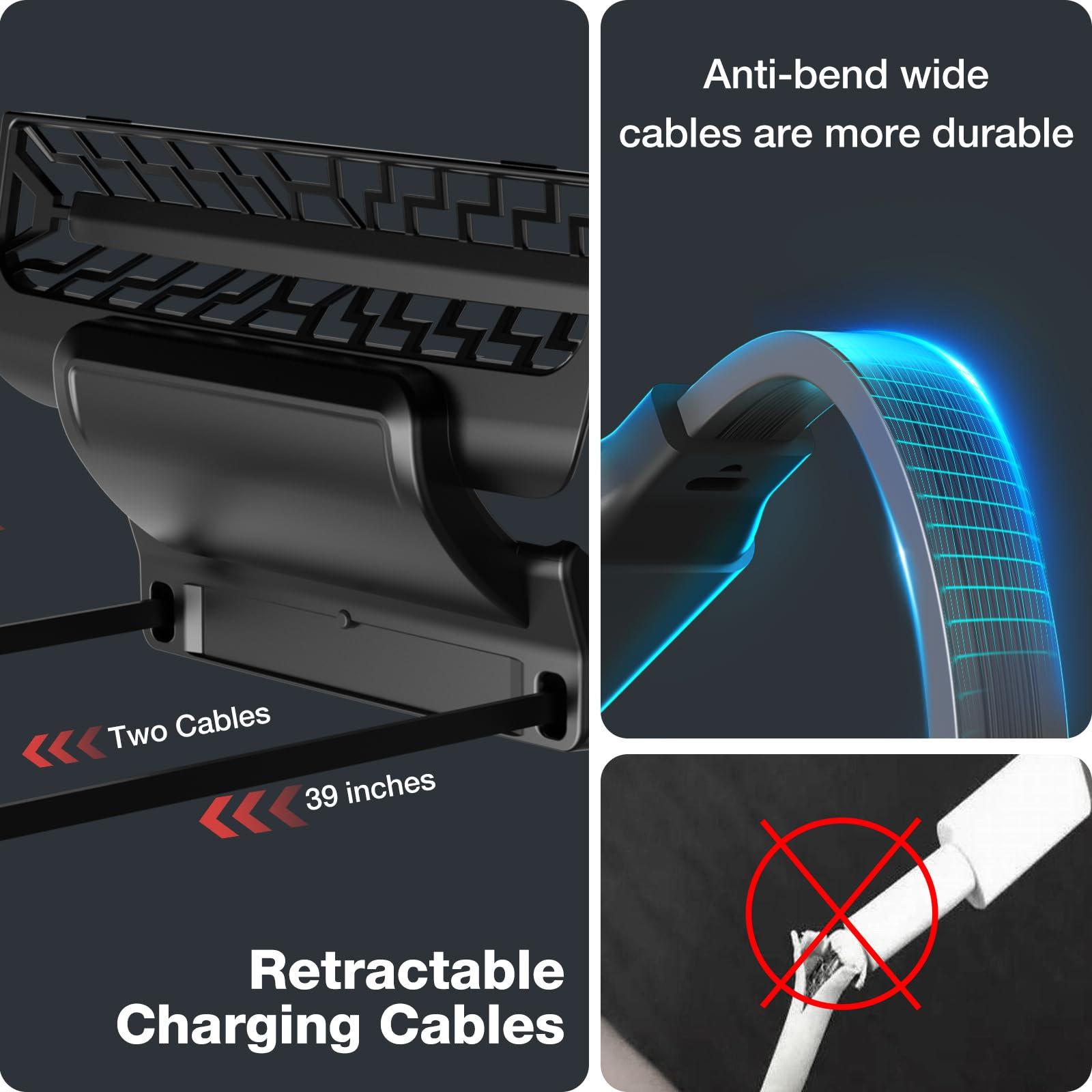 Tesla Model Y Juniper / Model 3 HighlandUSB Hub: Multi-Port Center Console Docking Station with 87W Fast Charging and Retractable Cables