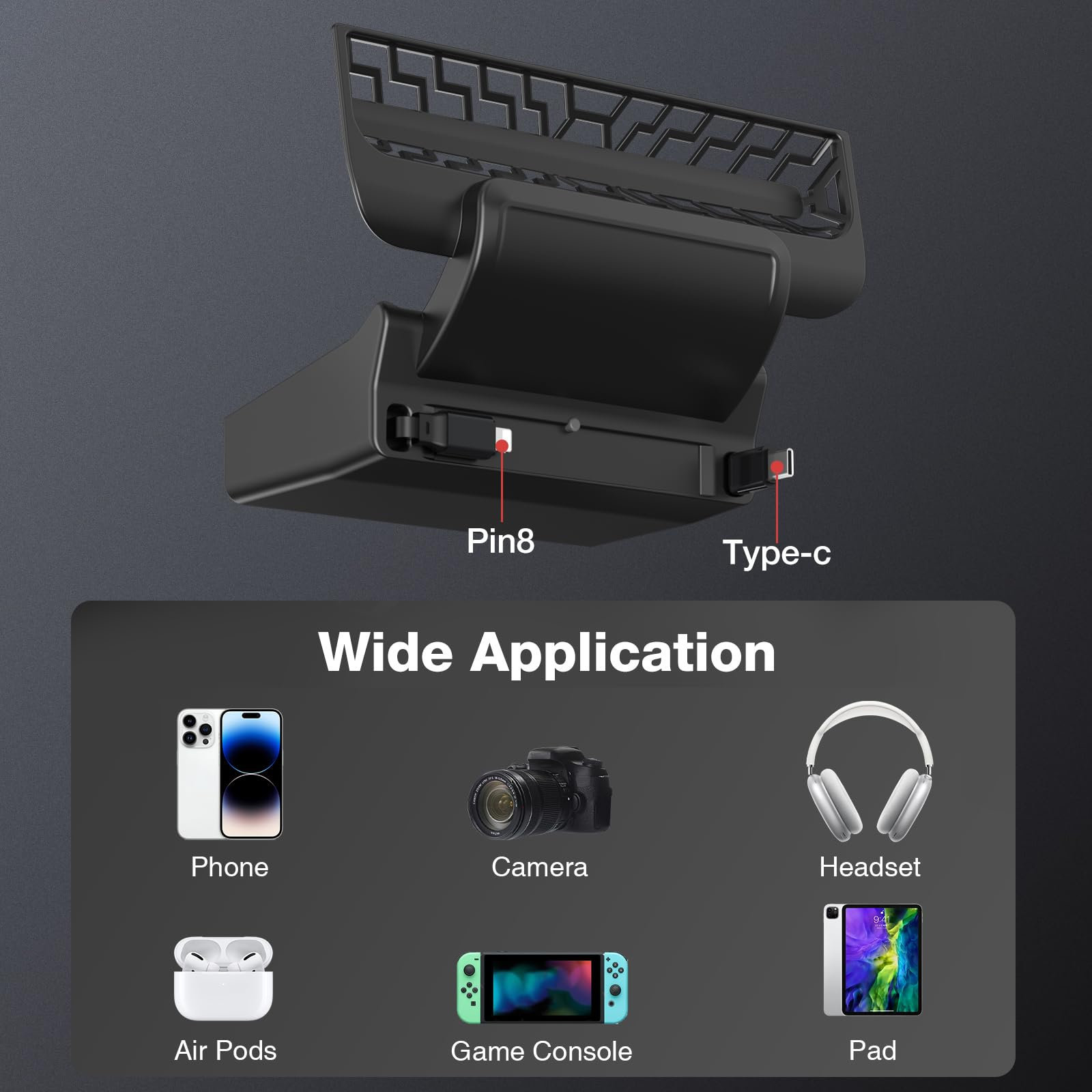 Tesla Model Y Juniper / Model 3 HighlandUSB Hub: Multi-Port Center Console Docking Station with 87W Fast Charging and Retractable Cables