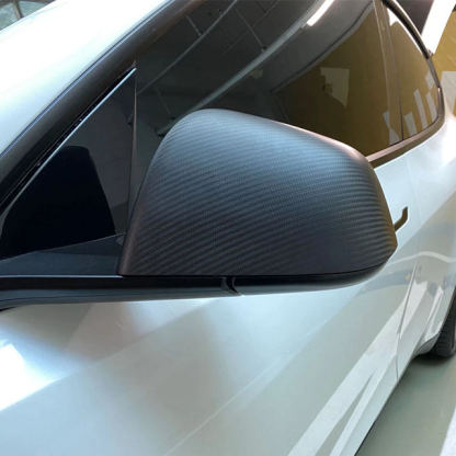 Tesla Model Y Carbon Fiber Mirror Caps (2020-2023) – Real Molded Carbon Fiber-TESGOD