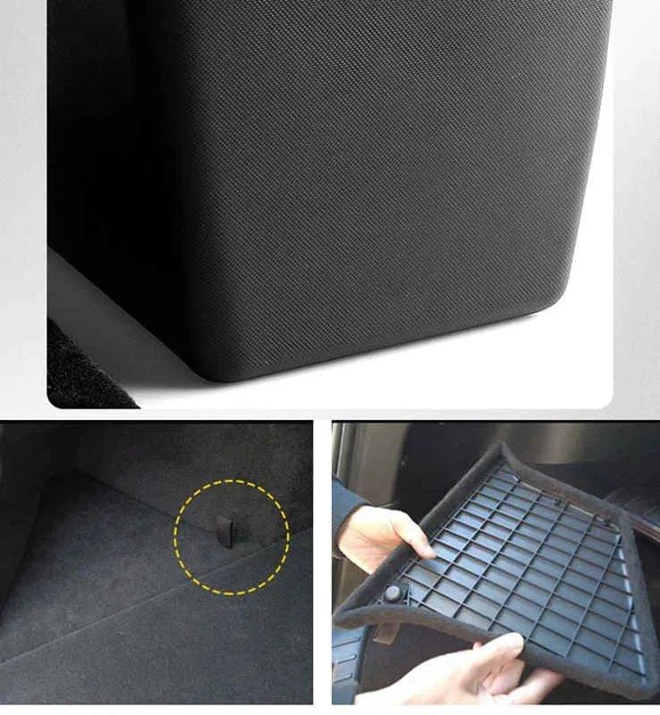 Tesla Model 3（2024+）Cargo Compartment Bucket Trunk Storage Bins-TESGOD