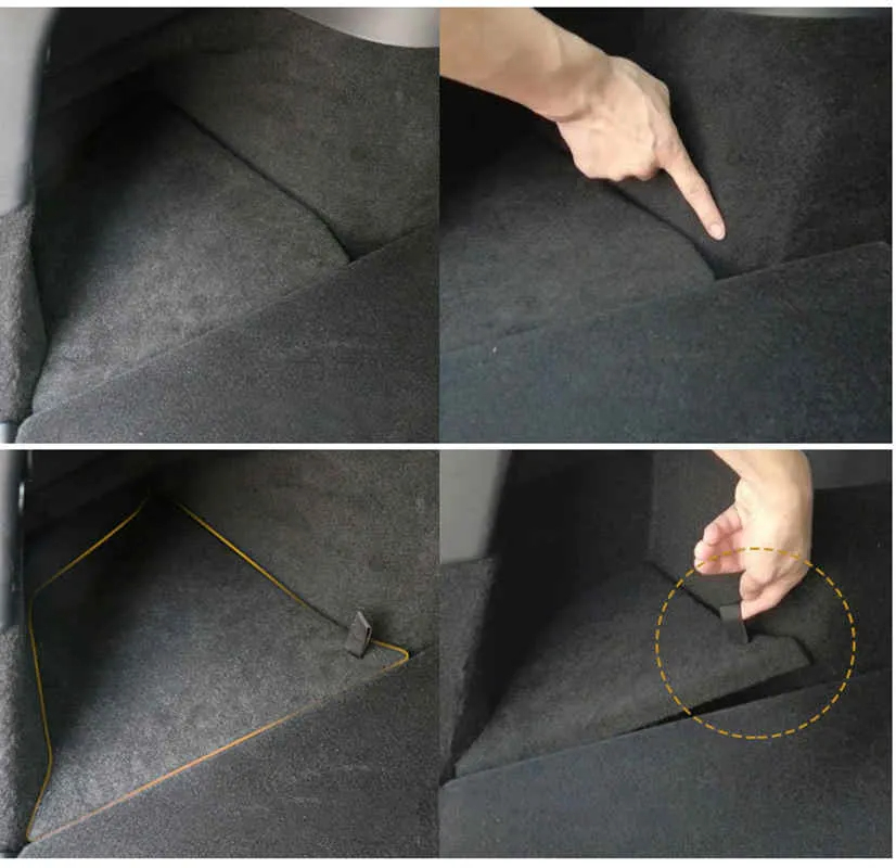 Tesla Model 3（2024+）Cargo Compartment Bucket Trunk Storage Bins-TESGOD