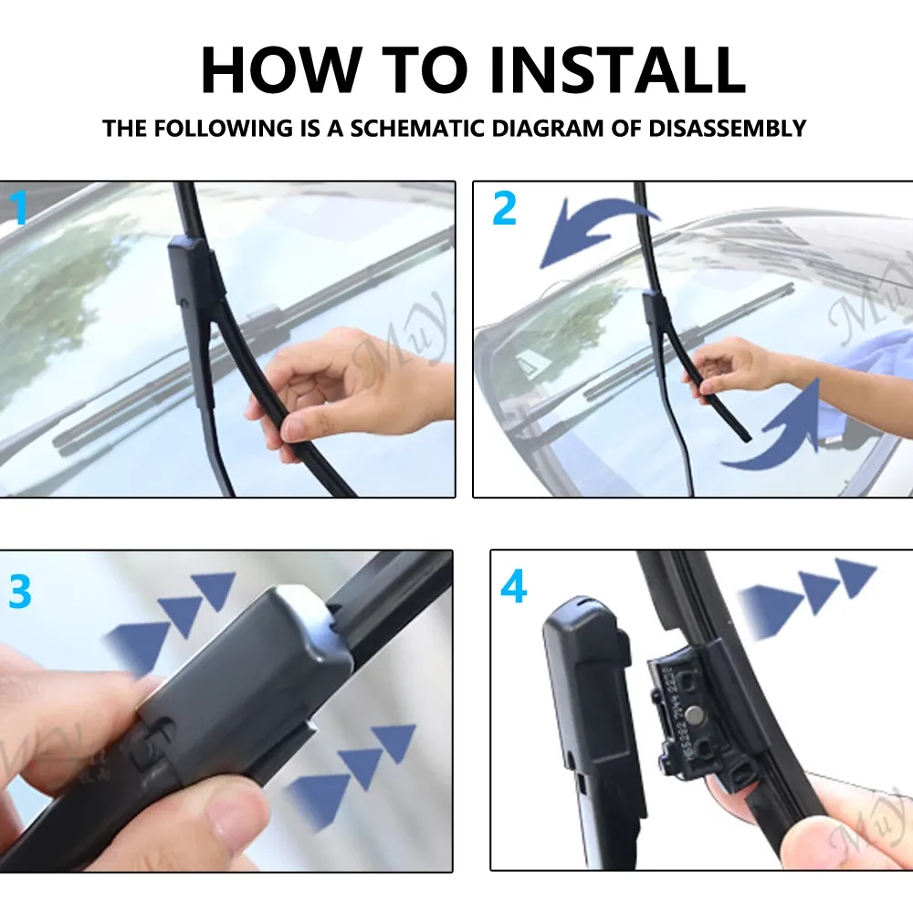 Tesla Model Y Wiper Blades (Set of 2) – 26" & 20" Blades-TESGOD