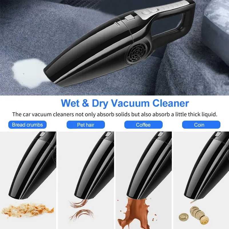 Tesla Small Portable Vacuum Cleaner for Car – Powerful Suction-TESGOD