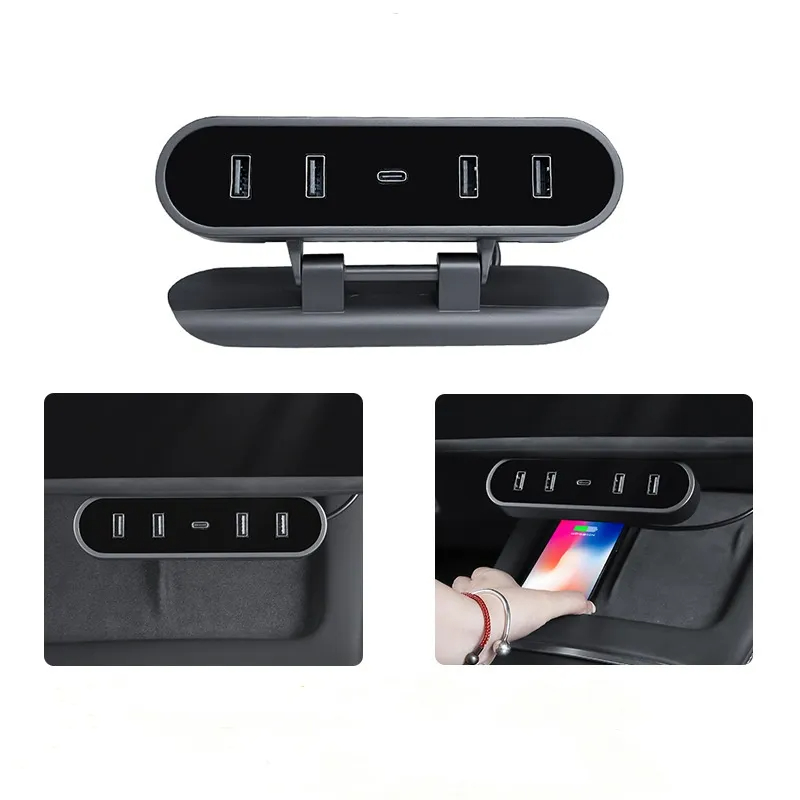 Docking Station for Tesla Model 3/Y USB Fast Charging (2021-2023.10)-TESGOD