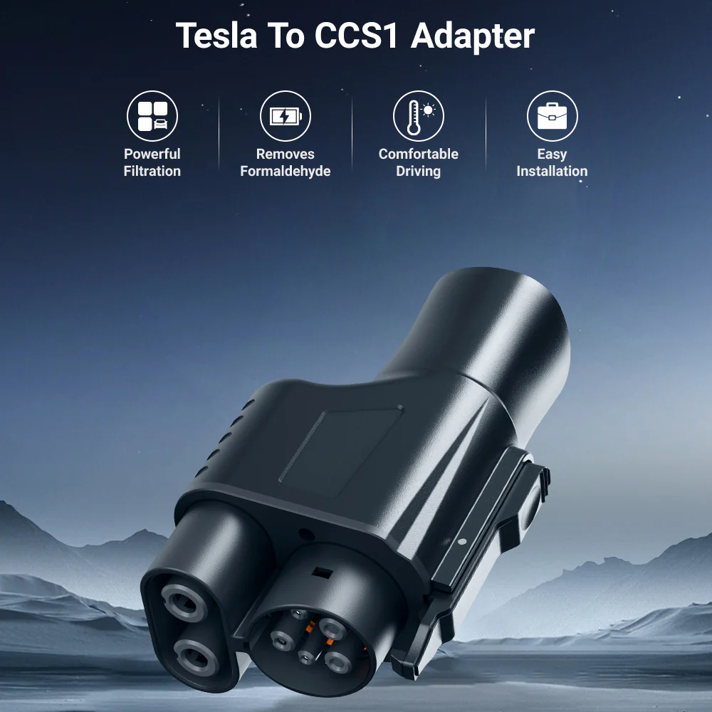 Tesla to CCS1 Adapter – Fast Charging, Up to 250KW, Overheating Protection-TESGOD