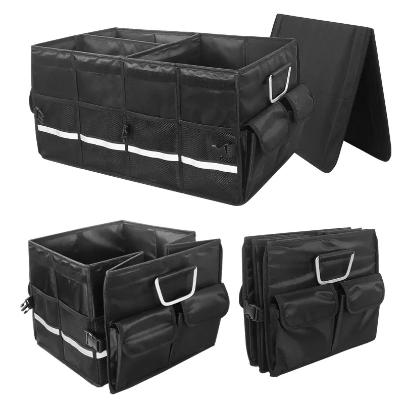 Tesla Trunk Organizer for Model S/3/X/Y - Collapsible, Water-Resistant Storage Solution-TESGOD