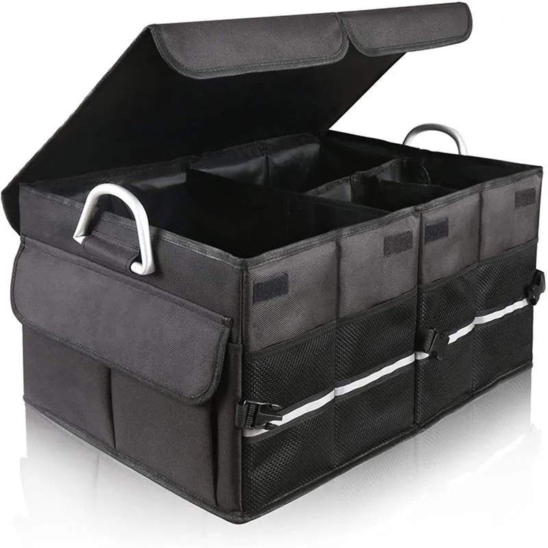 Tesla Trunk Organizer for Model S/3/X/Y - Collapsible, Water-Resistant Storage Solution-TESGOD