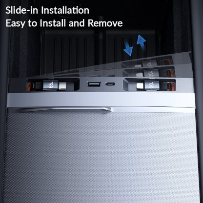 USB Hub Docking Station for Tesla Model Y Juniper & Model 3 Highland: 125W Ultra-Fast Charging, Smart Temperature Control, Seamless Integration