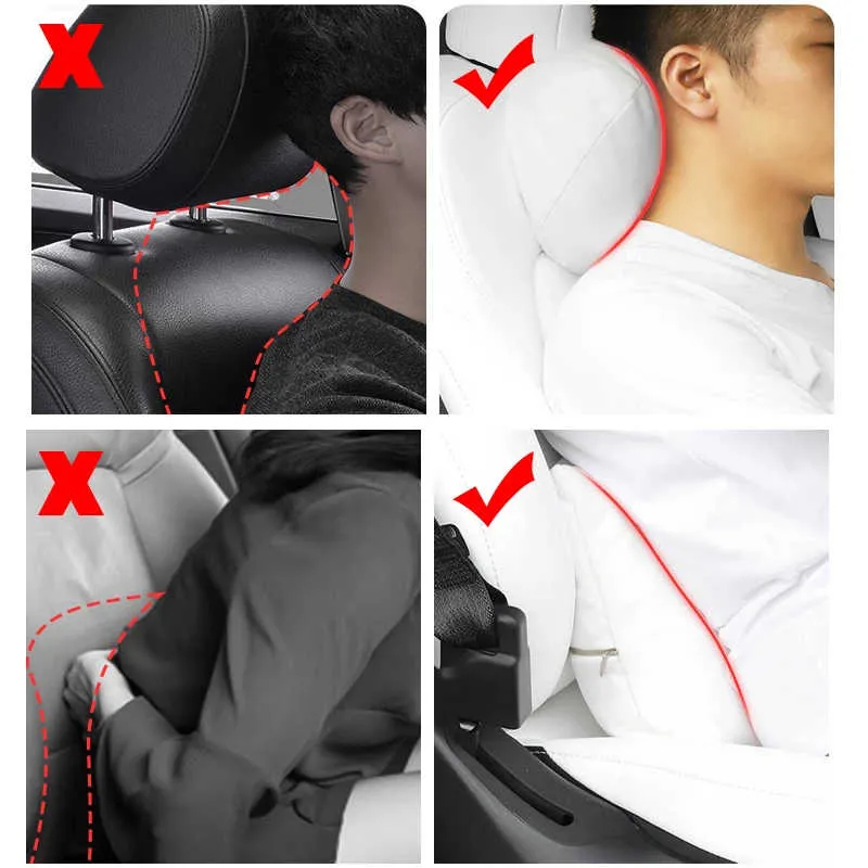 Velvet Neck Pillow for Tesla Model S/3/X/Y - Suitable for Long Distance Driving-TESGOD