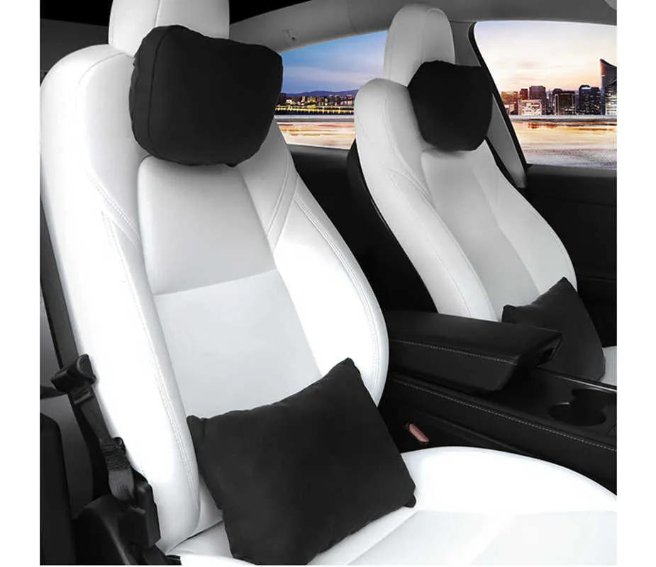 Velvet Neck Pillow for Tesla Model S/3/X/Y - Suitable for Long Distance Driving-TESGOD