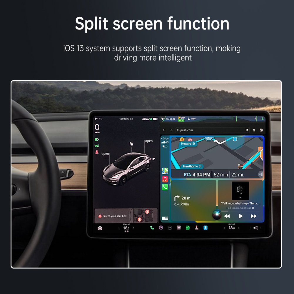 Wireless Apple CarPlay Adapter for Tesla-TESGOD