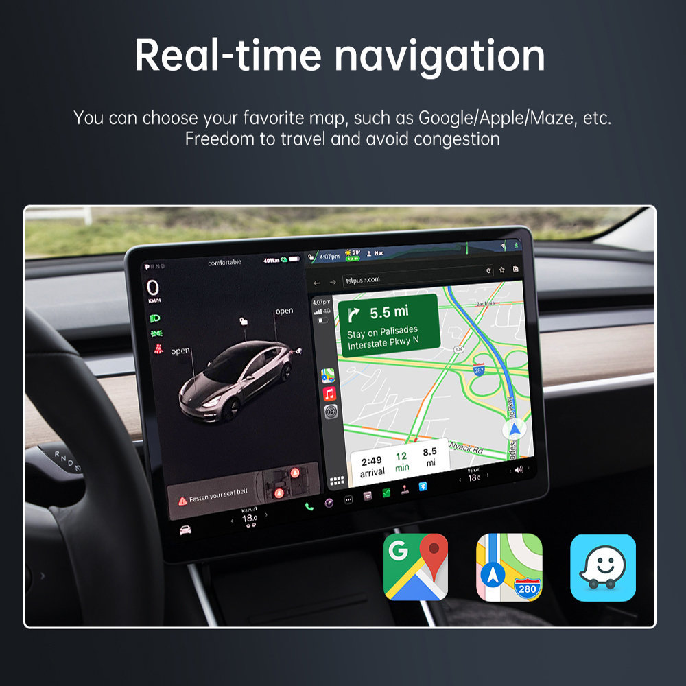Wireless Apple CarPlay Adapter for Tesla-TESGOD