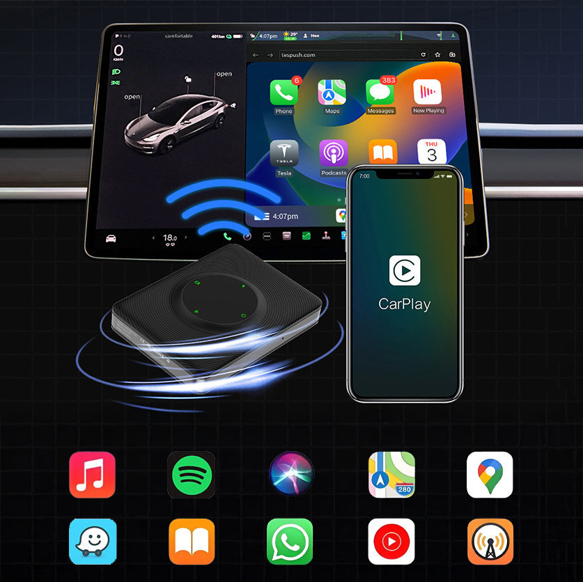 Wireless Apple CarPlay Adapter for Tesla-TESGOD