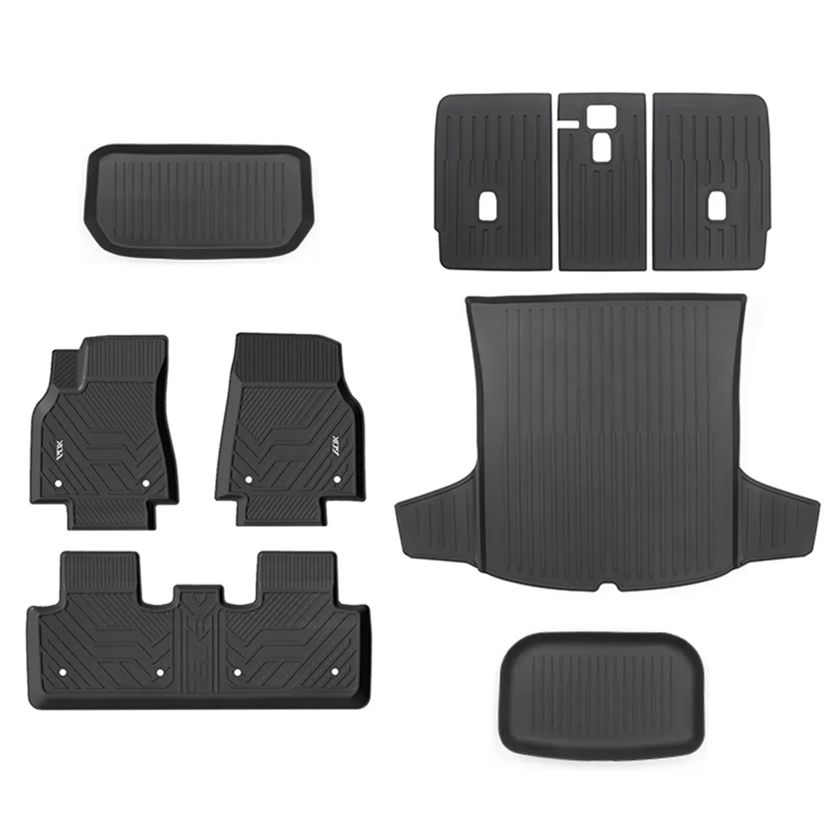 9Pcs All Weather Tesla Model Y Floor Mats TPE - Left rudder-TESGOD