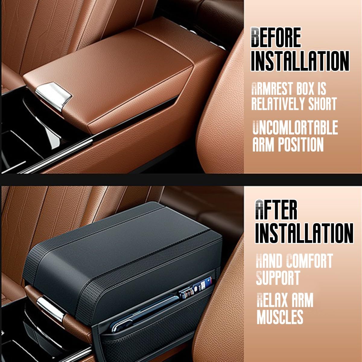 Tesla Model 3/Y Center Armrest Box Mat-TESGOD