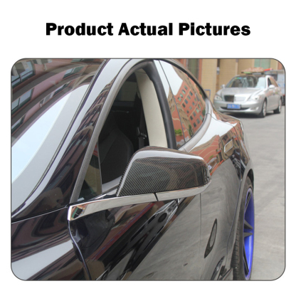Real Carbon Fiber Rearview Mirror Covers for Tesla Model 3 (Set of 2) – Non-Replacement Style-TESGOD