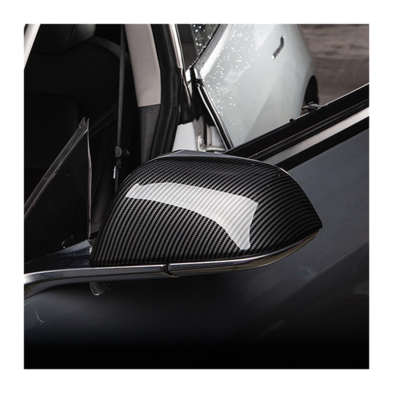 Real Carbon Fiber Rearview Mirror Covers for Tesla Model 3 (Set of 2) – Non-Replacement Style-TESGOD