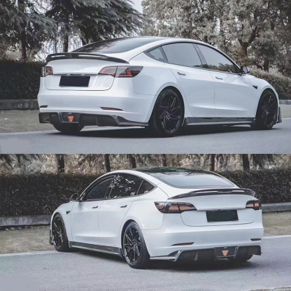 Carbon Fiber Rear Spoiler for  Model 3（2017-2023）/ Y（2020-2024）-TESGOD