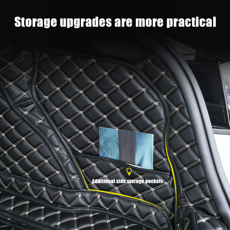Tesla Model 3 Trunk Mats (8-Piece Set) - Waterproof, Soundproof, Stain-Resistant-TESGOD